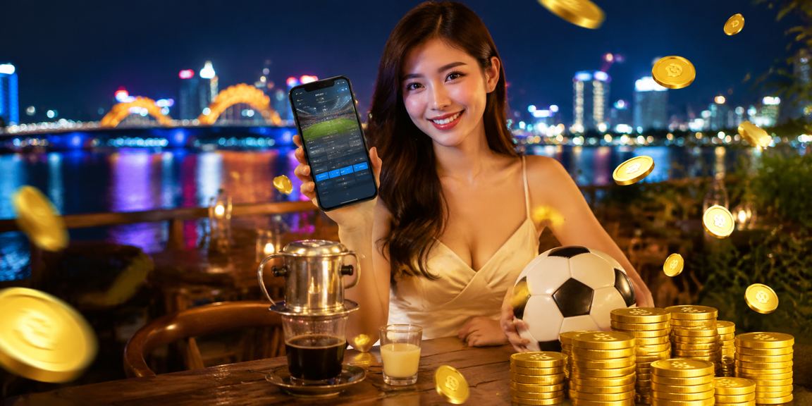 Người dùng xem kèo bóng đá và cá cược tại quán cà phê Đà Nẵng