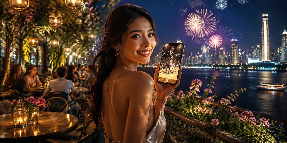 Người dùng Sài Gòn xem bóng rổ và đặt cược thể thao bên ly cà phê sáng